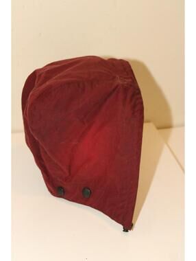 Barbour Waxed Cotton Waterproof Wired Brim Detachable Hood Ladies Maroon
